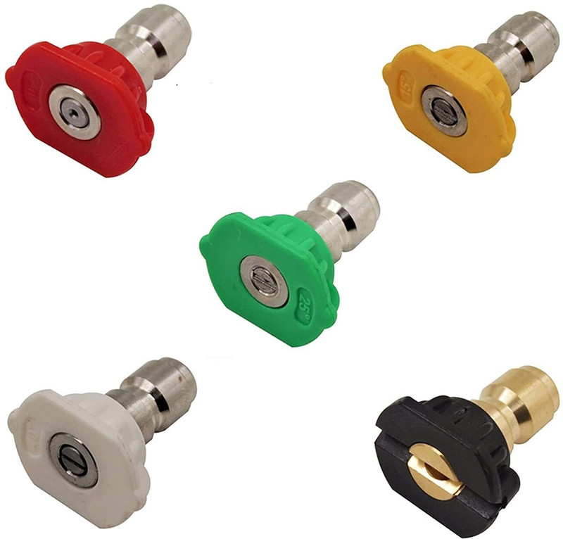 STARQ Multidegree 5 PCS NOZZLE SET For Quick release adapter 1/4 inch, Metal Spray Gun