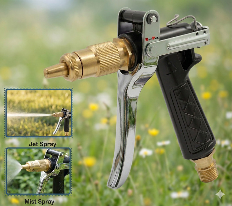 RanPra High Pressure Water Spray Gun for Car & Bike Wash – Heavy-Duty Jet Nozzle Spray Gun