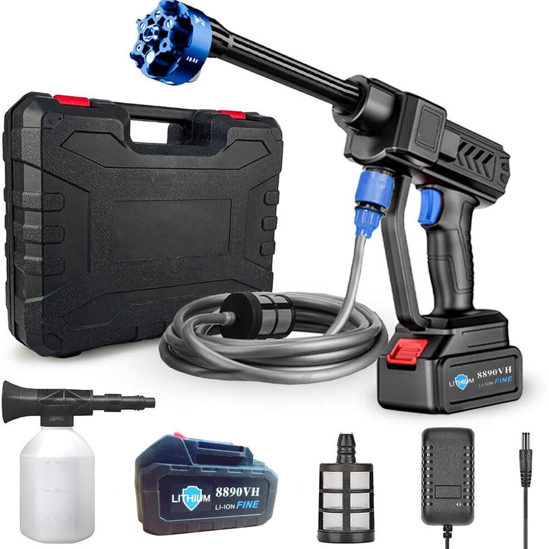 Shivay Creation Car Washer Cordless Powerful Car Pressure Washer 80-100 Bar with Carry Case Pressure Washer