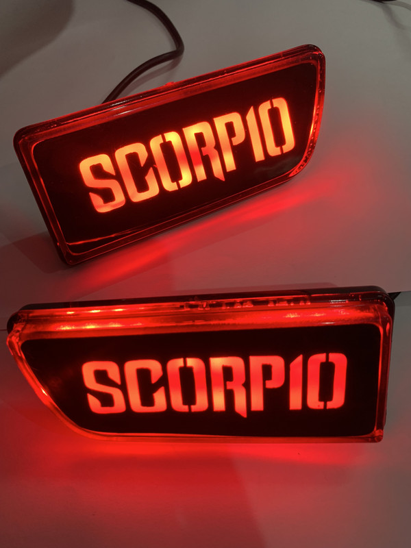 DDA ENTERPRISES RELECTOR CAR REAR BUMPER LED REFLECTOR LIGHTS OF NEW MAHINDRA SCORPIO 2014-2021 Car Reflector Light(Red)