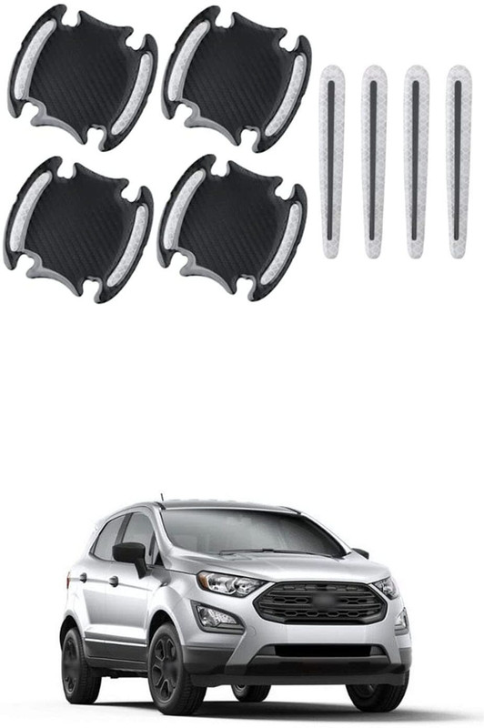 Mr fix SILVER CAR DOOR High Intensity REFLECTIVE Sticker Door Scratches Protector Car Reflector Light(White)