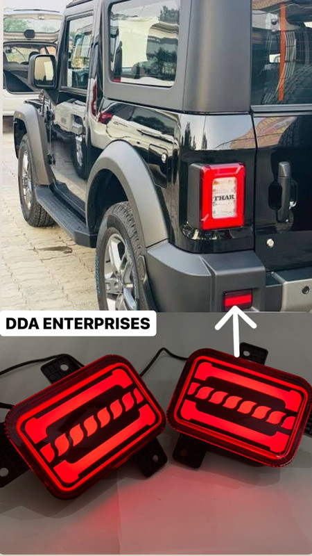 DDA ENTERPRISES REAR REFLECTOR MATRIX 3 FUNCTION (MODEL:-2020) WITH 4 WIRE Car Reflector Light(Red)