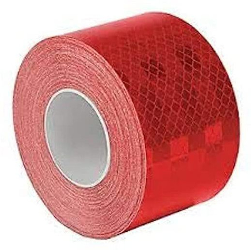 SIA VENDORS High Intensity Reflective Bright Conspicuity Tape Red Reflective Tape) Car Reflector Light(Red)