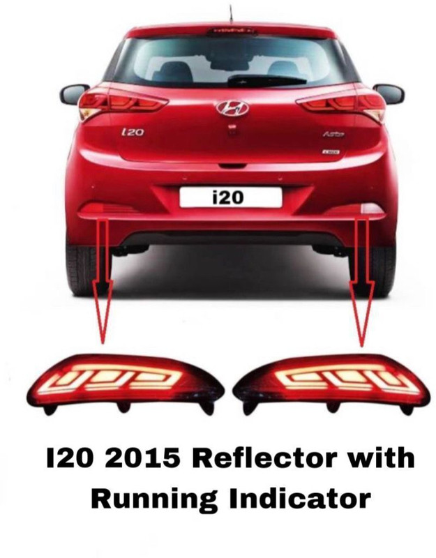 RohanEshop i20 Elite 2015-17 Reflector Matrix with Indicator & Reverse Light Car Reflector Light(Red)