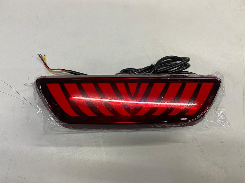 CARMART Bumper Light compatible for Nexon with Scanning functionType B Car Reflector Light(Red)