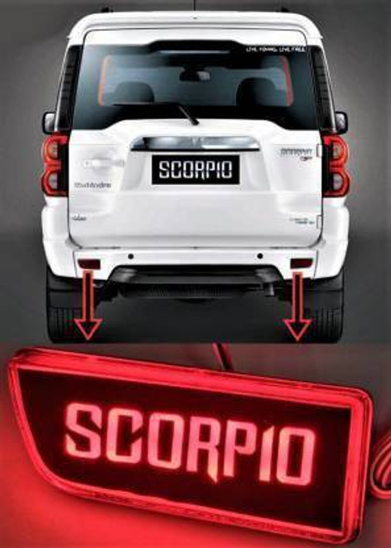 ACE Car Reflector Led Brake Light for Bumper(Rear/ Back) Car Reflector Light(Red)