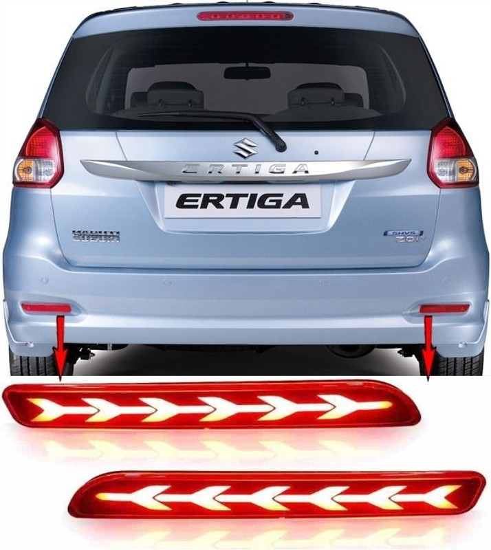 Starleo Car Bumper Reflector light CBLE Car Reflector Light(Red, Yellow)