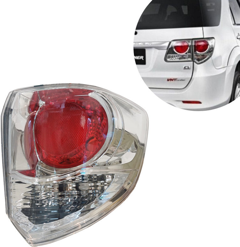 Apsmotiv Tail light/Back light assembly For Toyota Fortuner Old Model type 2 Right Side Car Reflector Light(Red, White)