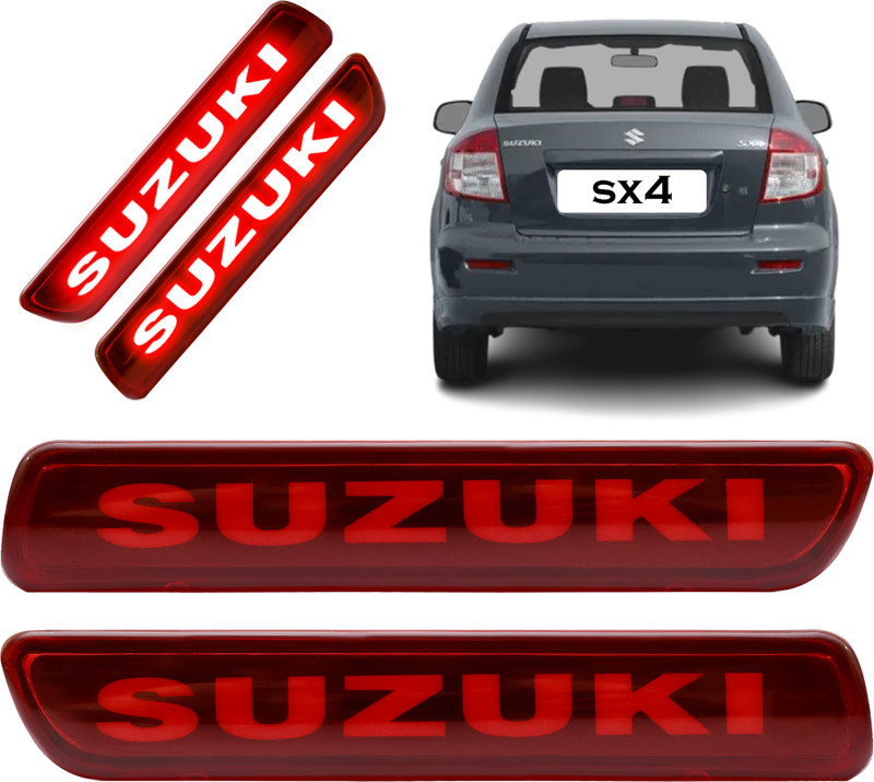 TOCIT Maruti SX4 Reflector Light For SX4 All models Rear LED Bumper Car Reflector Light(Red)