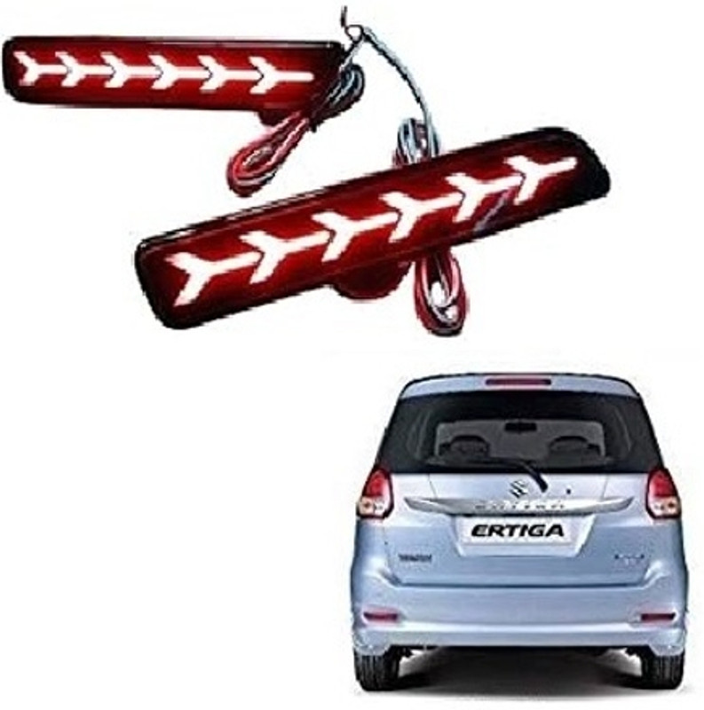 ROSHNEER ENTERPRISES Reflector LED with Running Matrix Indicator LIGHT Compatible for ERTIGA Car Reflector Light(Red)