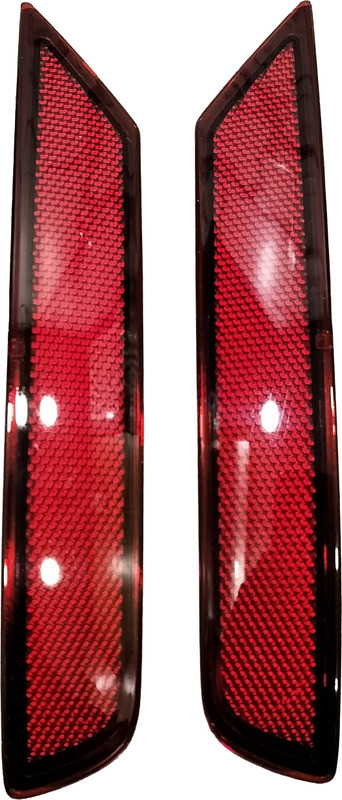 ARK Rear Bumper Reflector Vw Polo Type-3 2020,2025 Polo R Line/Polo WRC set Rh+Lh Car Reflector Light(Red)