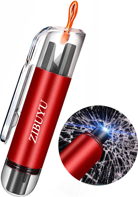 PALAY Car Emergency Window Breaker with LED, Seat Belt Cutter and Glass Car Safety Hammer