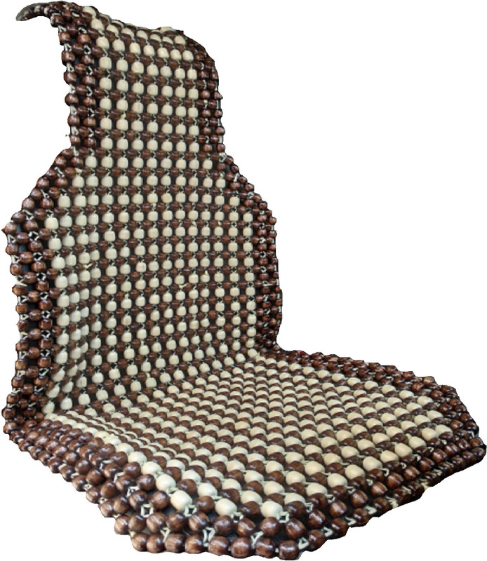 Q1 Beads Wooden Car Seat Cover For Volkswagen, Mahindra, Hyundai, Toyota, Ford, Tata, Fiat, Maruti, Kia, MG, Mini Cooper, Jeep, Honda, Skoda, Datsun Endeavour, Tucson, Thar, Triber, TUV-300, Tiago, City, Ciaz, Swift Dzire, Harrier, Venue, i20, i10, WagonR, Accord, Eeco, Xylo(4 Seater)