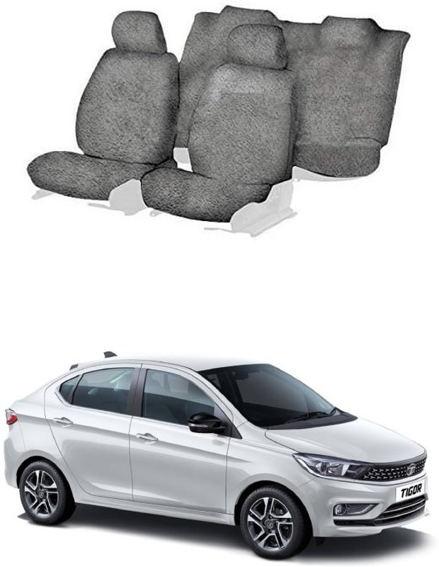Autohug Cotton Car Seat Cover For Tata Tigor(All Detachable Headrest, Mono Back Seat, With Back Seat Arm Rest, 5 Seater)