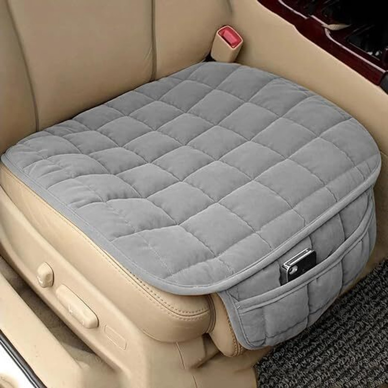 MSVTRADESS Velvet Car Seat Cover(NA, Without Back Seat Arm Rest, 1 Seater)