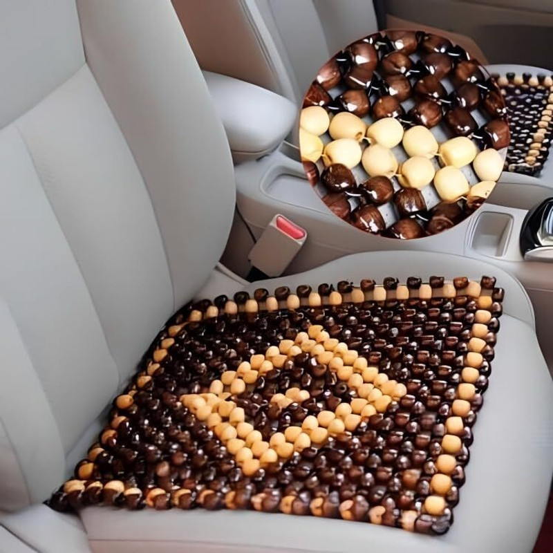 Comfortinglives Wooden Car Seat Cover For BMW, Jaguar, Universal For Car(1 Seater)
