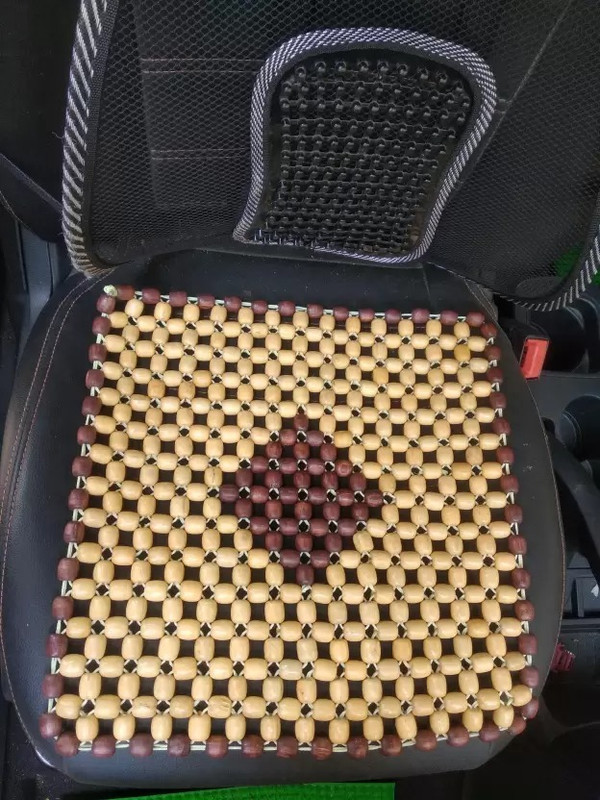 Q1 Beads Wooden Car Seat Cover For Universal For Car Swift(4 Seater)