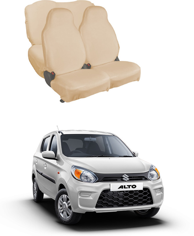 Autoxygen Cotton Car Seat Cover For Maruti Alto, Alto 800, Alto K10(5 Seater, 2 Back Seat Head Rests)