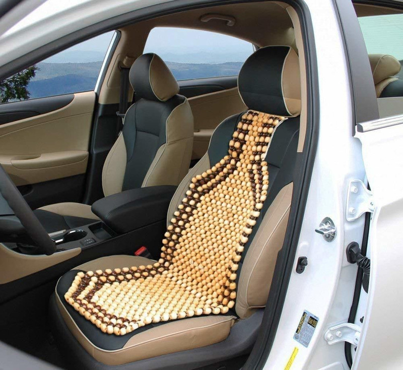 Fiable Wooden Car Seat Cover For Mahindra, Honda, Hyundai, Tata, Chevrolet Tigor, Bolero, Etios Cross, New Scorpio, i20(Mono Back Seat, Without Back Seat Arm Rest, 1 Seater)
