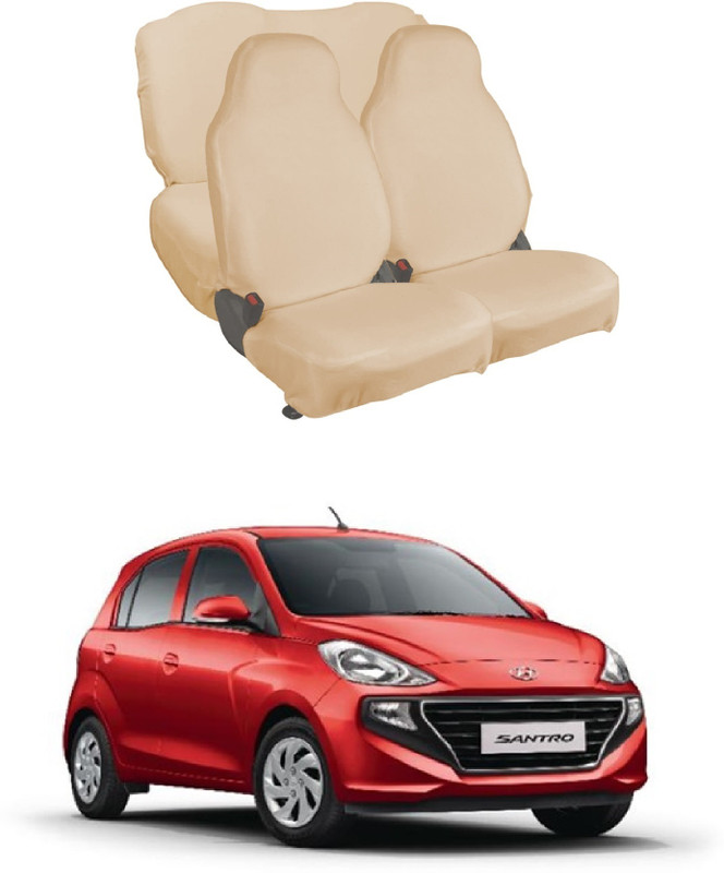 Autoxygen Cotton Car Seat Cover For Hyundai Santro(Fixed Head Rest, Mono Back Seat, Without Back Seat Arm Rest, 5 Seater)