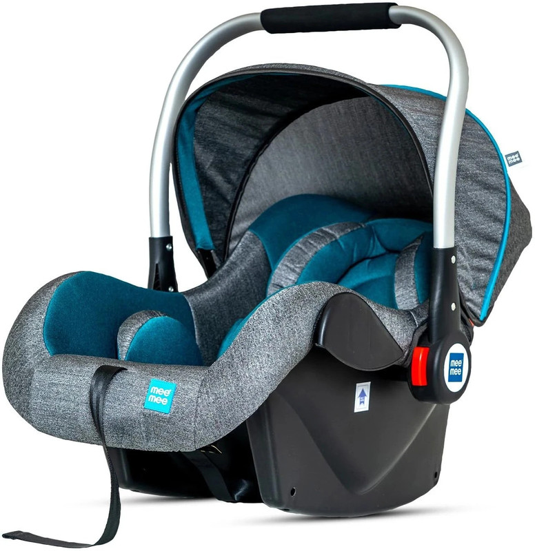 MeeMee Convertible Baby Car Seat Cum Carry Cot, Rocker For Baby & Kids Of 0 To 3 Years Baby Car Seat(Green, Grey)