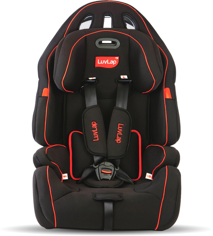 LuvLap Premier Car Seat for Baby/Kids with height adjustable Headrest, 15 M to 12 Yr Baby Car Seat(Black)