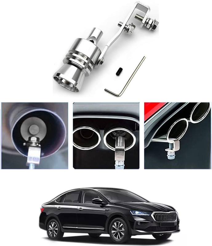 monolive Universal Silver Unique Design Silencers Turbo Whistle For Car-243 Car Silencer(Car Silencer)