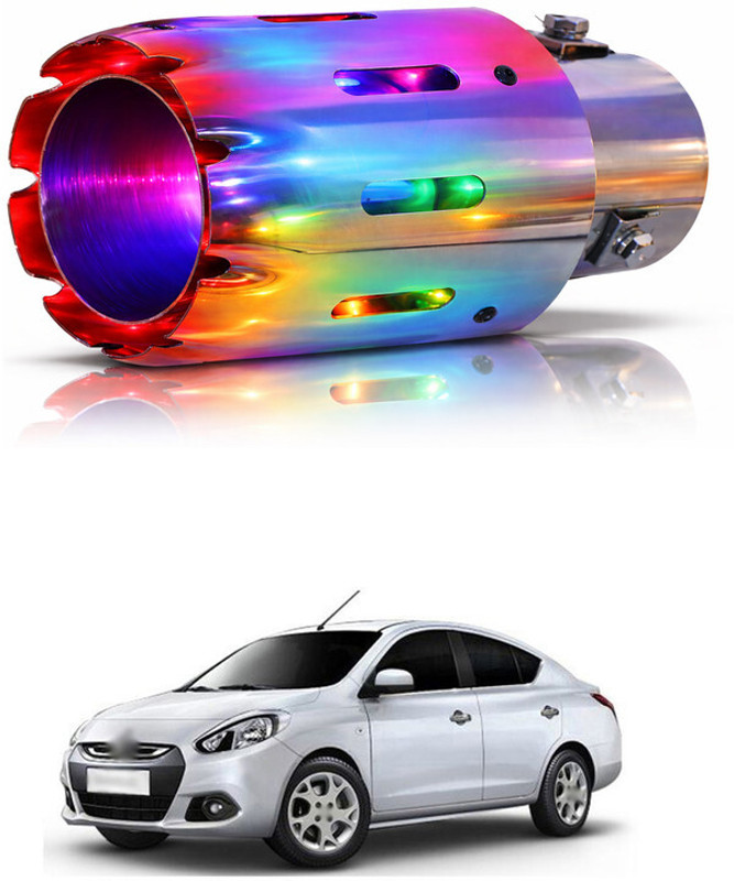 GONAMA Universal Car Exhaust Silencer Tip Led car exhaust muffler Stainless Steel sg198 Car Silencer(Silencer tip)