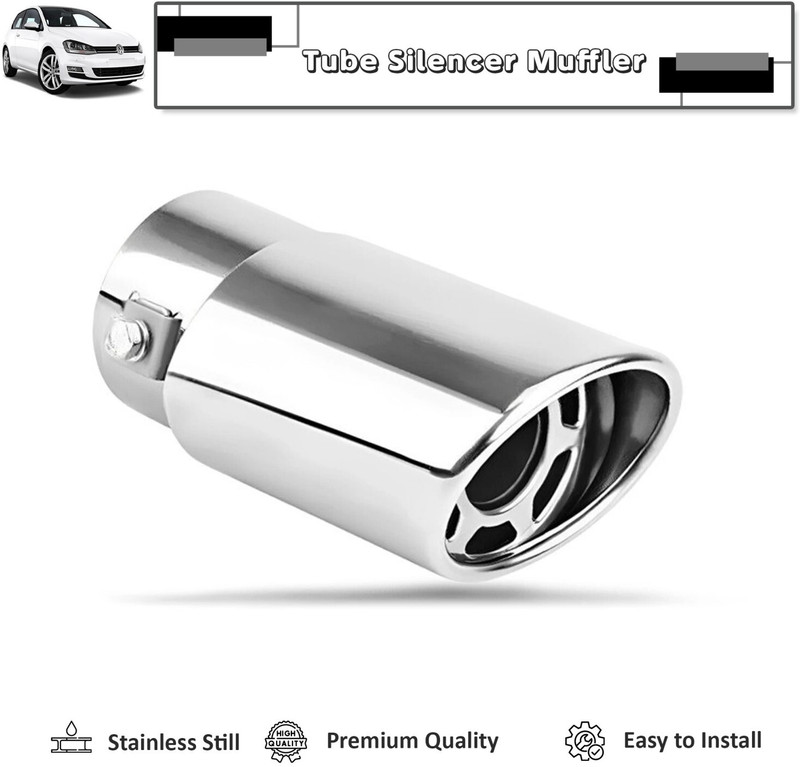 SHOWRIDE Good material Car Straight-Oval Shaped Exhaust Tail Muffler. Car Silencer(Car Exhaust ,Muffler)