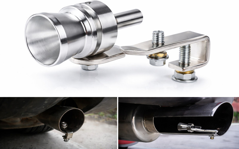MOTOROYS Universal Turbo Sound, Exhaust Pipe Roar Maker Car Turbo Whistle Noise Exhaust Car Silencer(Silencer tip)