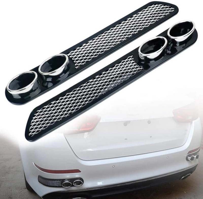 AUTO PAVITRA Diffuser Dual Tip Silencer Look BUMPER  Car Silencer(BUMPER)