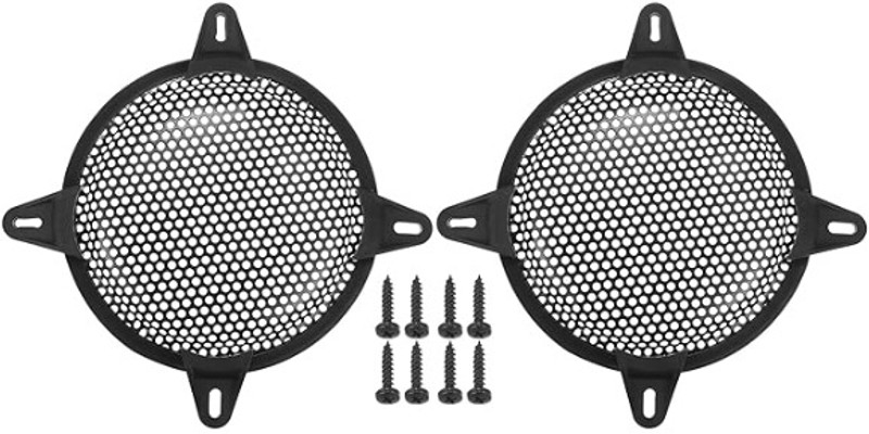 oshix 6 Inch ABS Plastic Speaker Grill Cover – Set of 2 | Lightweight & Strong Car Speaker Grill