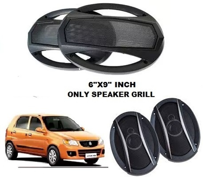 MKHUB 6x9 Inch Speaker Grill | Oval Shape | Black Color | Car Speaker Grill