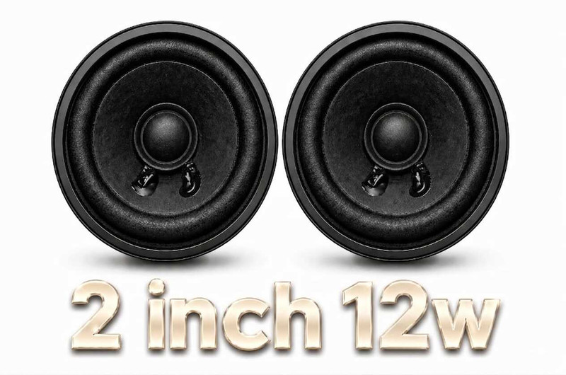 WRENS Mini Woofer 2 Inch 12Watt Speaker 8Ω for Car Home Audio System MN2-010P Coaxial Car Speaker(12 W)