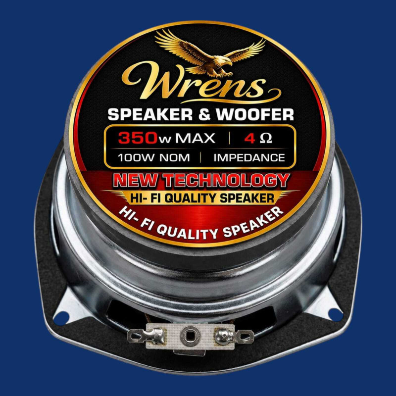 WRENS 5 Inch 350 Watt Heavy Bass Subwoofer Speaker 4 Ohm DJ Sound System CL-02 Coaxial Car Speaker(350 W)