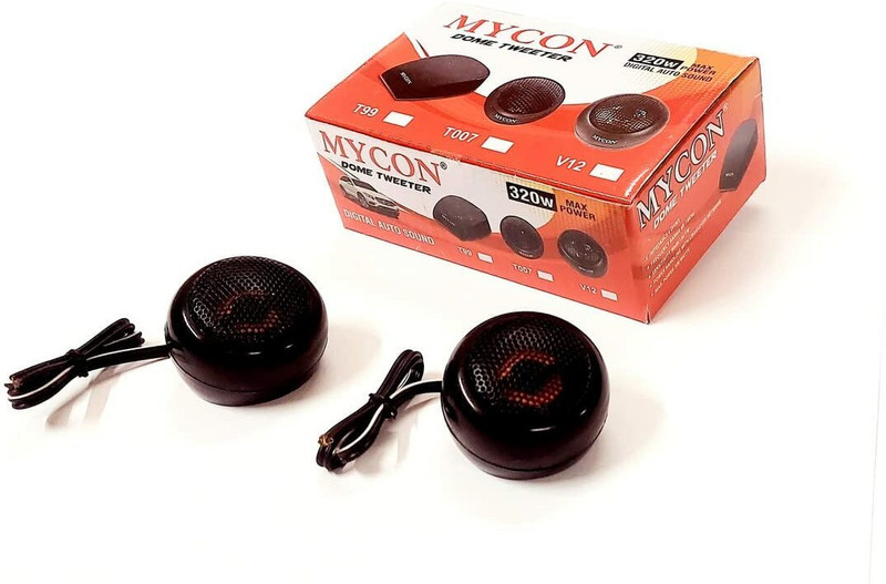 ERHIndia Car doom tweeter Car Tweeter High-Power 320 W Dome Tweeter for Car Enhancing audio quality Tweeter Car Speaker(320 W)