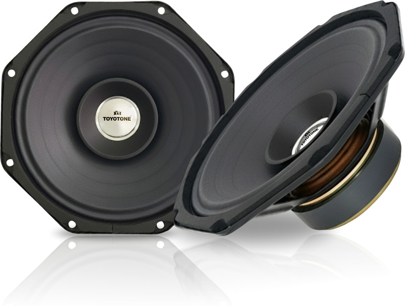 TOYOTONE 6" Inch / 20 Watt / 4 Ohms/Octagon Speaker Dual Cone 72X15 Magnet for Car and Home Audio Speaker Siva Paper Cone, Siva Spider and 100% Pure Copper Kapton Coil Coaxial Car Speaker(20 W)