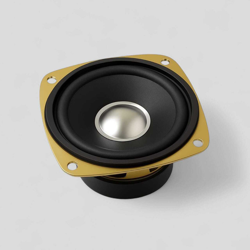 WRENS 60W 3 Inch Round Woofer Speaker with Loud Sound & Deep Bass for Music System ME_03 Coaxial Car Speaker(60 W)