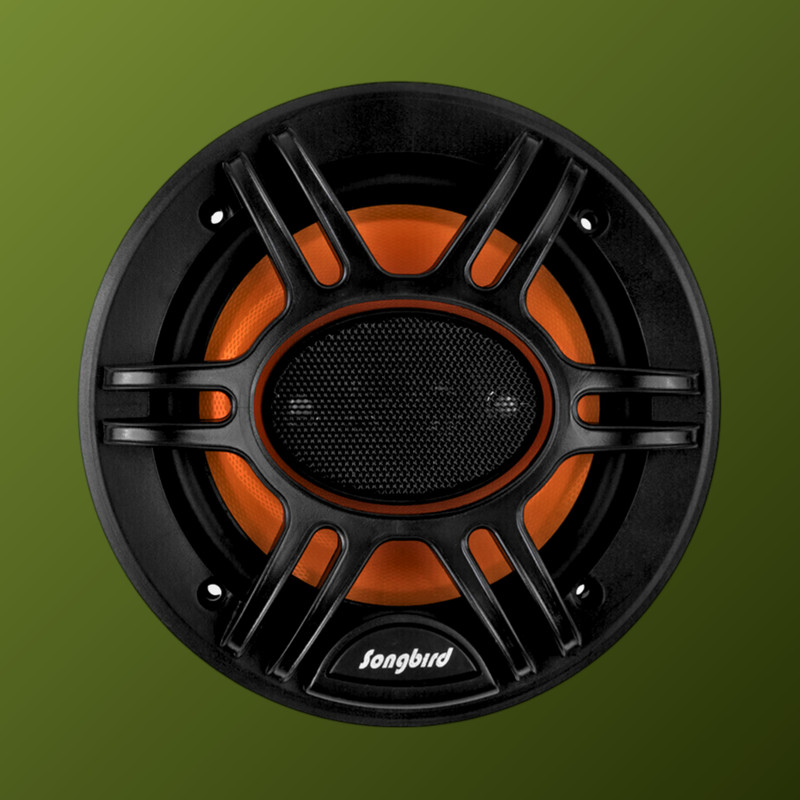songbird 4 Inch 400W Max Door Tweeter 2 Piece Speaker in Box with Grill and Jaali A02-SB-B460S Coaxial Car Speaker(400 W)