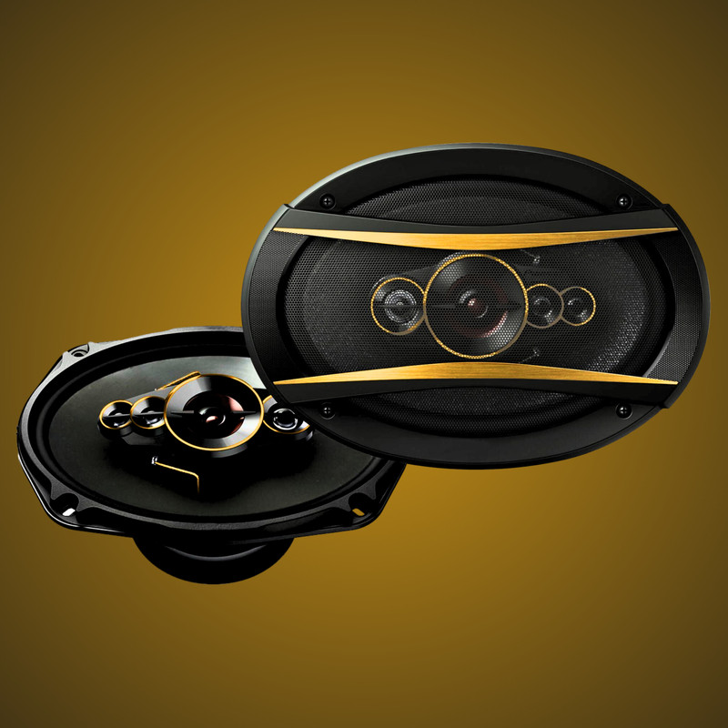 songbird 6''x9'' Oval 700W Max 5 way Gold Series Super Bass A38-SB-B69-09 Coaxial Car Speaker(700 W)