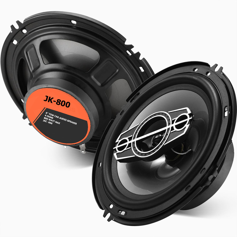 TECH-LOBBY 6" 4-Way Premium Dome Tweeters Coaxial Car Speakers 850 Watts JK-666 Component Car Speaker(850 W)