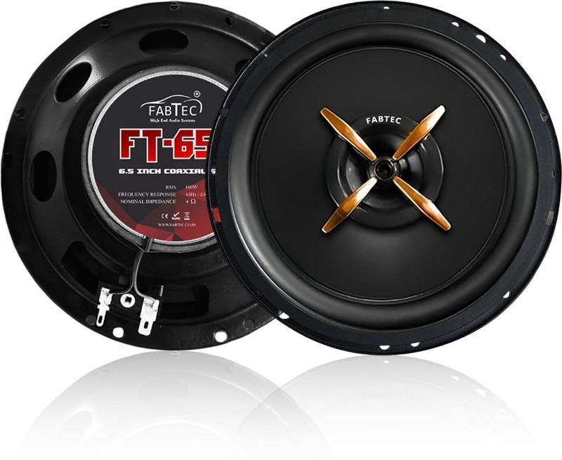 FABTEC 6.5 Inch 640 Watt Car Door Speakers High Performance 3 Way Full Range 4 Ohm Full Range Stereo Audio, High-Performance Component Speakers Coaxial Car Speaker(640 W)