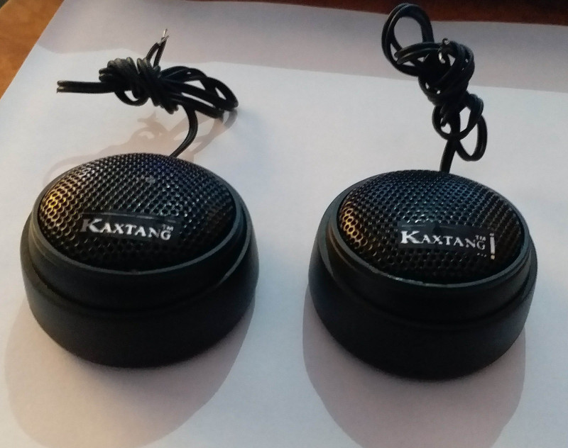 KAXTANG TS-20 Car Coaxial Dome Tweeter Speaker 500 Watt Max (Black) kx-0088 Tweeter Car Speaker(500 W)
