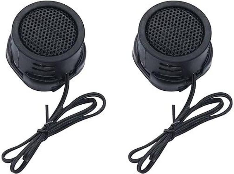 KAXTANG Tweeter 1.5-inch 240 Watts Max Dome Tweeters with Mounting Kit Angle, BLACK, Surface Set of 2 Tweeter Car Speaker 0400DOMETETR Tweeter Car Speaker(240 W)