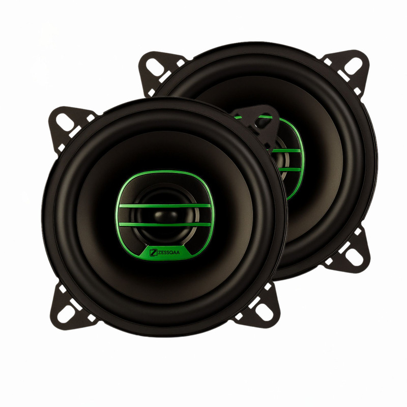 ZESSQAA 4 Inch 2-Way Coaxial Car Speakers | 280W Peak | Door Mount | Pair ZQ-4001SPK Coaxial Car Speaker(280 W)