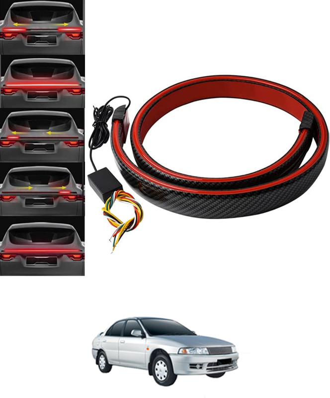 RKPSP Spolier Strip Brake Light/Turn Signal Indicator/DRL Light Easy to Install-173 Car Fancy Lights(Red)