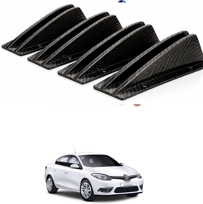 LOVMOTO Plastic Car Bumper Guard(Black, Pack of 4, Toyota, Camry)