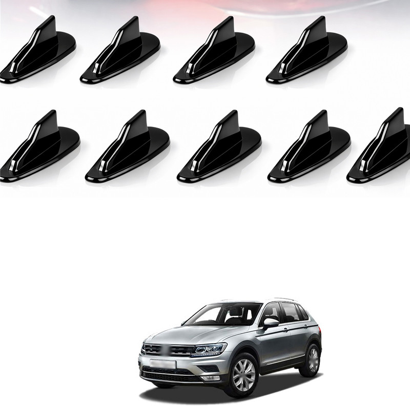 LOVMOTO Glossy Black ABS Rear Roof Spoiler Fins, Streamlined Aerodynamic Decorative s9 Car Flywheel