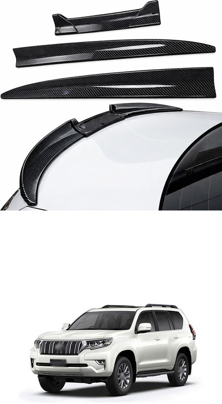 LOVMOTO Universal Premium Carbon Fiber 3pcs Spoiler Set with Sporty Aerodynamic Fit s15 Car Flywheel