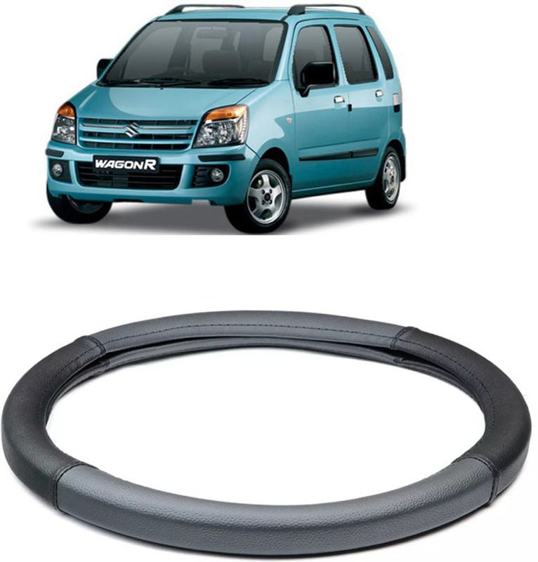 Etradezone Steering Cover For Maruti WagonR(Black, Leatherite)